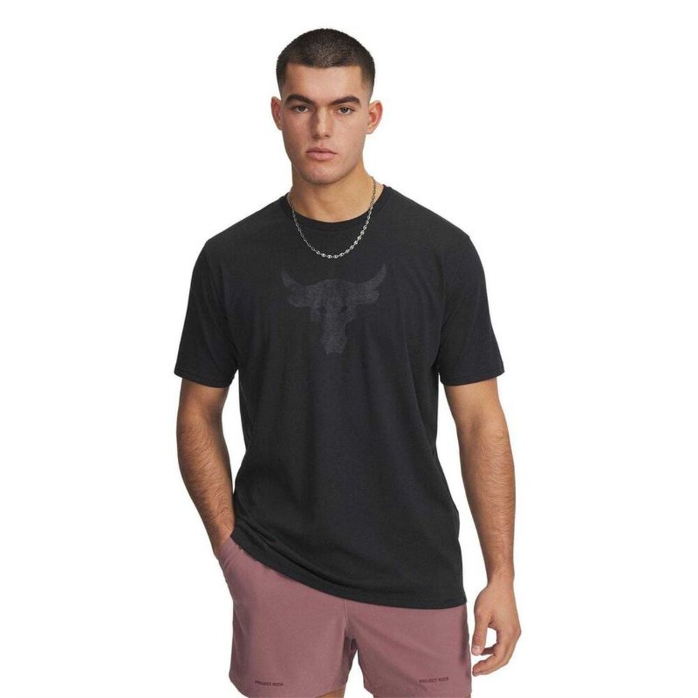 Under Armour Mens Project Rock Brahma Bull T-Shirt / Black